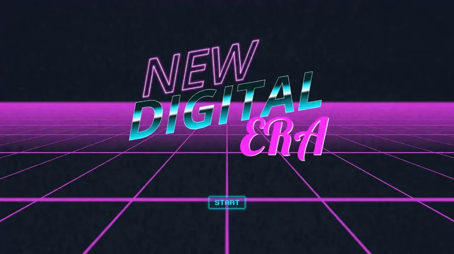 Intro screen of the Digital New Era website