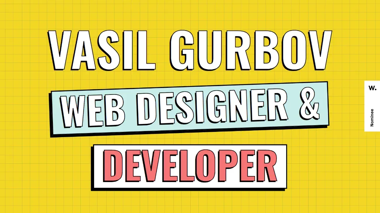 Начална страница на портфолио уебсайта на Gurbov Design