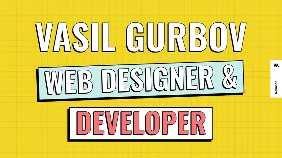 Gurbov Design portfolio website