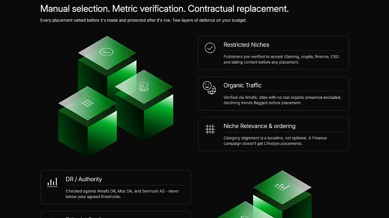 Manual selection and replacement guarantee section