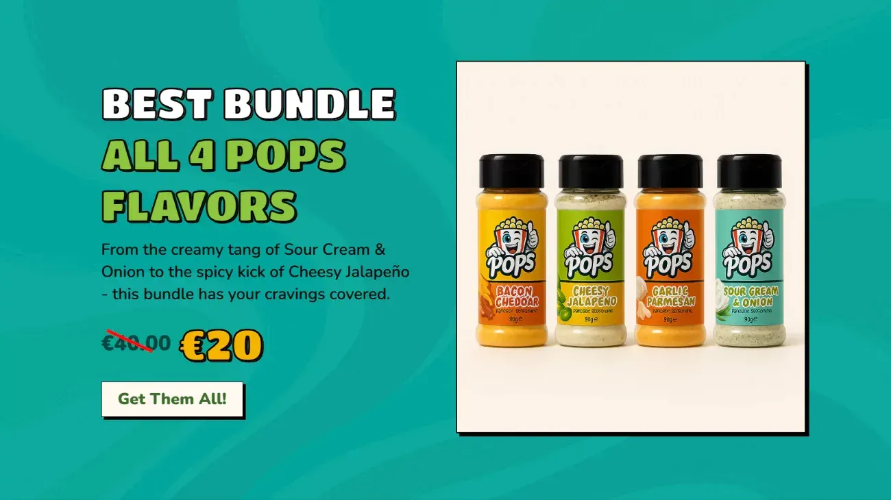 Four-flavour seasoning bundle offer on the POPS website